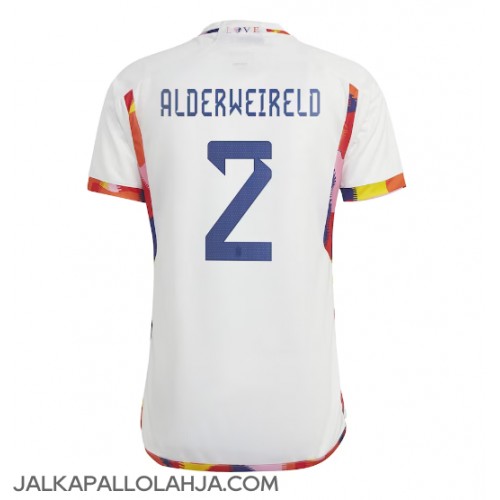 Belgia Toby Alderweireld #2 Kopio Vieras Pelipaita MM-kisat 2022 Lyhyet Hihat